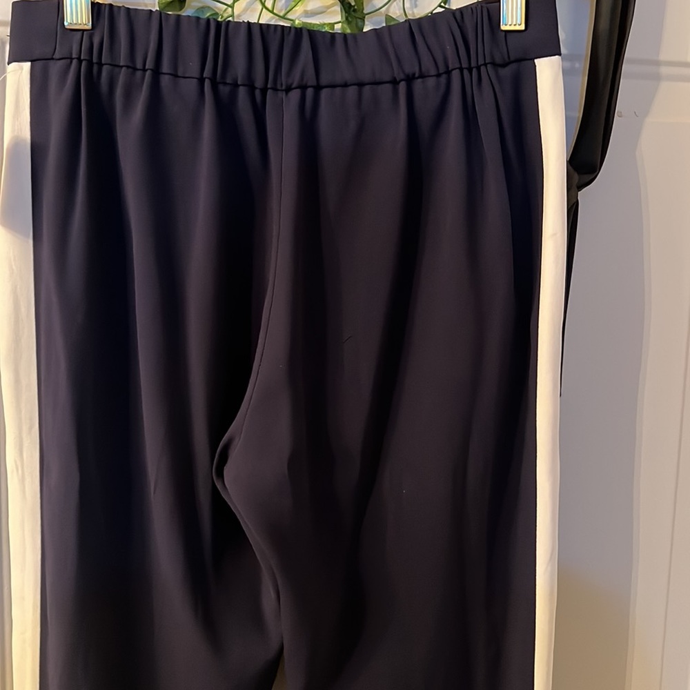 Aritzia Babaton Conan Pant Terado Navy Side Stripe Japanese Crepe Fabric… - Picture 3 of 15